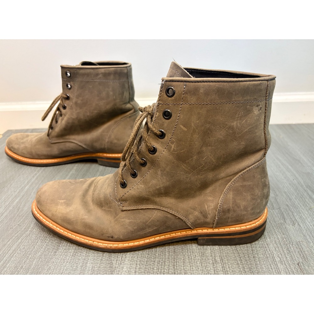 Nisolo Andres Everyday Boot Mens 10.5 Brown Leather Lace Up Boots All Weather - Picture 5 of 15